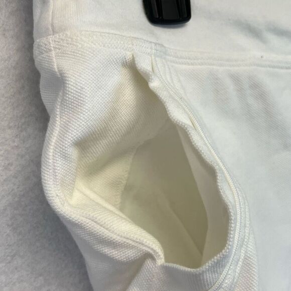 LRL RALPH LAUREN Active Women’s Shorts Medium White Cotton Drawstring Pockets - Picture 3 of 11